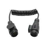 Cablu spiralat remorca 2.2m cu 2 fise tata 13 pini, 8 fire Breckner Germany