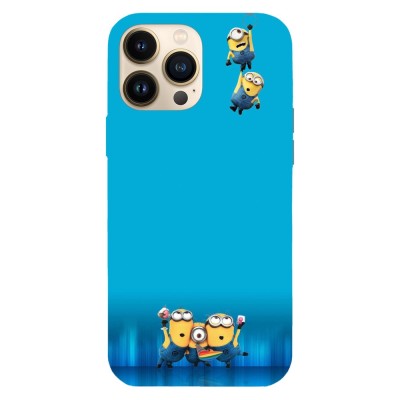 Husa compatibila cu Apple iPhone 15 Plus, Viceversa, model Acrobat minions , Silicon, TPU foto