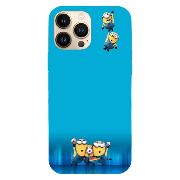Husa compatibila cu Apple iPhone 15 Plus, Viceversa, model Acrobat minions , Silicon, TPU
