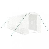 Cumpara ieftin Sera cu cadru din otel, alb, 12 m&sup2;, 6x2x2 m