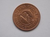 HALF CENT 1964 SIERRA LEONE-XF