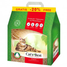 Cat&amp;#039;s Best Original 4,3 kg + 20 % GRATIS litiera foto