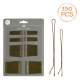 Set Agrafe Păr, 150 Bucăți, Metal, Culoare Neagră, Dimensiuni 4.5cm &amp; 6cm, Oem