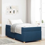 VidaXL Cadru de pat cu saltea cu saltea albastru 80 x 200 cm țesătură