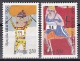Norvegia 1996 - Centenarul Jocurilor Olimpice Moderne, MNH