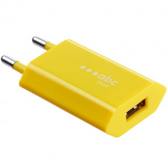 Incarcator retea ABC Tech 128460 USB Yellow foto