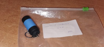 Mini Laterna reincarcabila Usb cu breloc #6-762 foto
