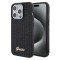 Husa originala Guess iPhone 15 Pro Disco Metal Script, negru, GUHCP15LPMSDGSK