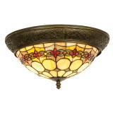 Cumpara ieftin Lustra sticla polirasina Tiffany 38x19 cm