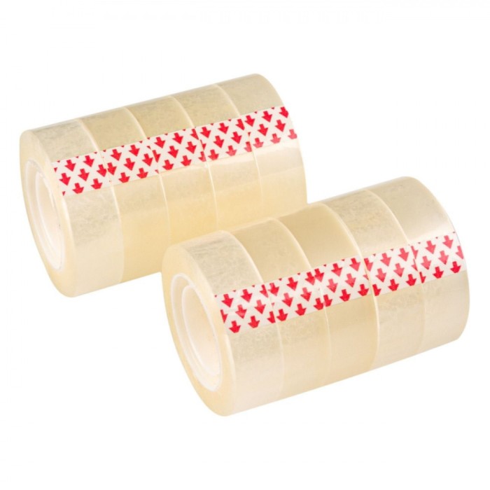 Bandă Adezivă, Transparentă, Set 10 Bucăți, Dimensiuni 33m x 15mm