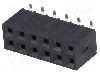 Conector 12 pini, seria {{Serie conector}}, pas pini 2.54mm, NINIGI - ZL264-12DG