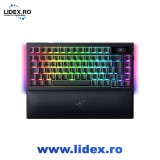 Tastatura Gaming Razer BlackWidow V4 Pro 75% ISO, wireless-bluetooth-cu fir, layout US, Negru