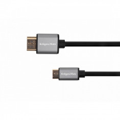 Cablu Kruger&amp;amp;Matz Basic HDMI tata - mini HDMI tata 1.8m Negru foto