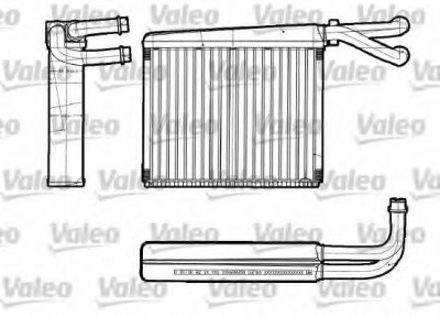 Radiator incalzire interior MERCEDES SPRINTER 2-t bus (901, 902) (1995 - 2006) VALEO 812251 foto