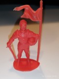 bnk jc Figurine de plastic - Domplast - cavaler cu sabie si steag