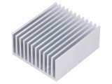 Radiator extrudat cu aripioare 50mm x 45mm x 22mm