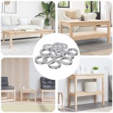 vidaXL Washer cu arc 12 pcs Alb 13 x 1 mm Fier 864590