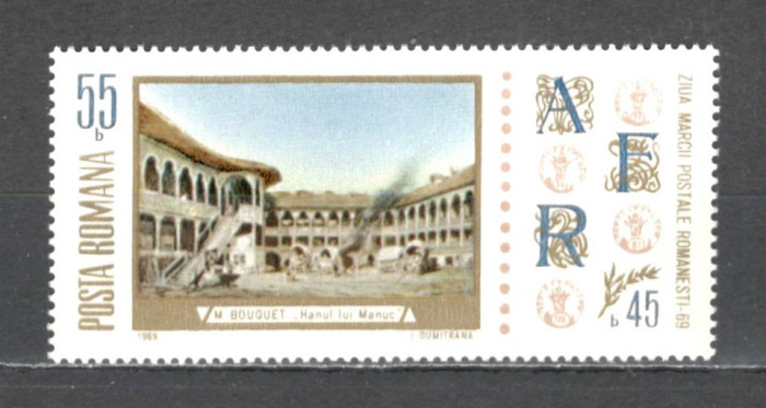 Romania.1969 Ziua marcii postale-Pictura ZR.332