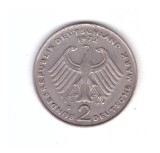 Moneda Germania 2 mark/marci 1972 D, stare buna, curata