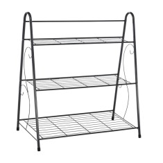 Raft 3 polite din metal gri Veruma 64x32x72 cm