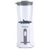 Blender mini Techwood TBL-201, 300W, 0,5 l, lame de otel, alb