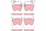 TRW GDB1507 set placute frana,frana disc