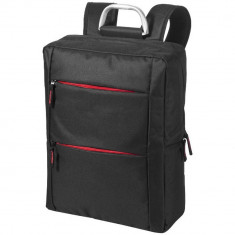 Rucsac Laptop, Everestus, BN, 15.6 inch, 600D poliester, negru, rosu, saculet de calatorie si eticheta bagaj incluse foto