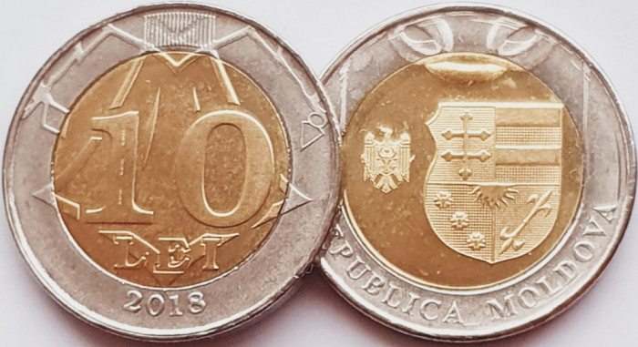 01B11 Moldova 10 Lei 2018 km 156 UNC