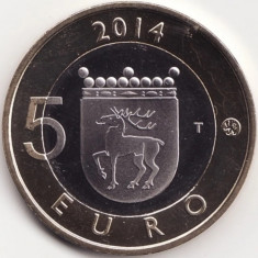 Moneda Finlanda - 5 Euro 2014 - Aland - Proof