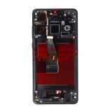 Display LCD Huawei P30, Touchscreen cu Rama, OLED, Negru