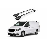 Bare portbagaj transversale auto aluminiu compatibile Mercedes Benz Vito (W447) Van 2015-> 116-120 cm Cod: KL1