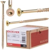 Șurub dulgherie, 6x140 mm, pentru lemn, TS, zincat, 50buc / TS-6140