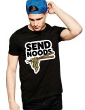 Cumpara ieftin Tricou barbati negru - Send Noods - S