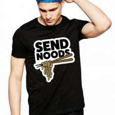 Tricou barbati negru - Send Noods - M