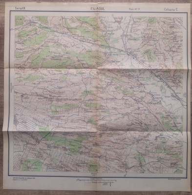 Filiasul/ harta Serviciul Geografi al Armatei 1939 foto