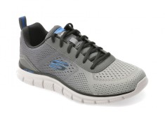 Pantofi sport SKECHERS gri, TRACK, din material textil