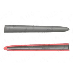 Bandou aripa, ornament Opel Corsa/Combo B, 1997-10.2001, spate, Dreapta, 3 usi, negru