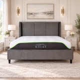 Pat Oslo 160x200 cm Tapitat Catifea Gri Somiera Inclusa (cod ML 2004)