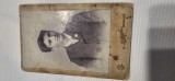 Fotografie cabinet anii 1895 - 1900 , atelier fotografic SEGAL BUCURESTI