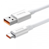Cablu Date si Incarcare USB-A - USB-C Baseus Superior Series, 100W, 0.25m, Alb P10320102214-00