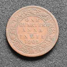 India One quarter anna 1903