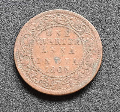 India One quarter anna 1903 foto