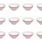 Set boluri, 12 piese, 750 ml, Plastic, Roz crin