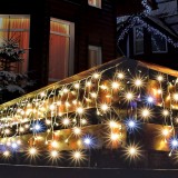 Cumpara ieftin Perdea de lumini cu LED-uri, tip sloi de gheaţă, strălucitor, 10 m, IP44, 230V, Home