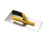 Gletiera profesionala Dekor cu zimti 12x12 mm, inox, maner ergonomic, 350 x 120 mm
