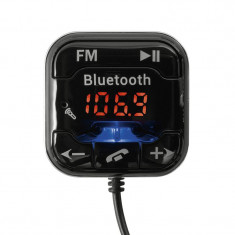 Modulator si amplificator 5 in 1, bluetooth, MP3, USB, hands free, suport magnetic foto