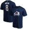 Colorado Avalanche tricou de barba?i Cale Makar #8 Name &amp;amp; Number navy - L