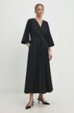 Cumpara ieftin Answear Lab rochie culoarea negru, maxi, evazati