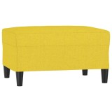 Cumpara ieftin Taburet, galben deschis, 70x55x41 cm, material textil