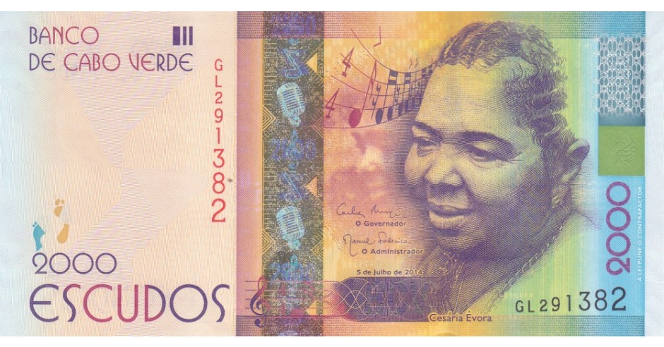 1,000 Cabo 2014 P-73 Unc Escudos Cape Verde 1000